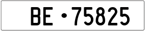 Truck License Plate